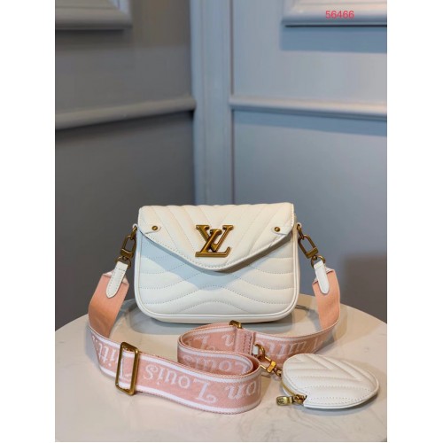Borsa a tracolla LOUIS VUITTON NEW WAVE M56466 bianca