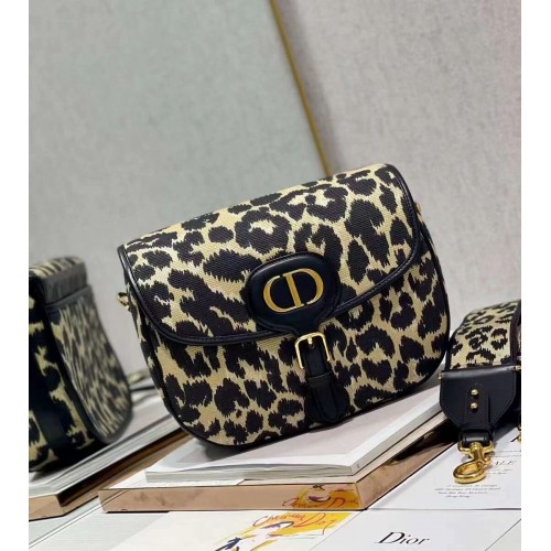 BORSA DIOR BOBBY grande Ricamo Mizza multicolore beige C9267E