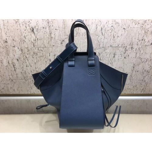 Loewe Borsa Amaca Pelle Originale A9128 Blu