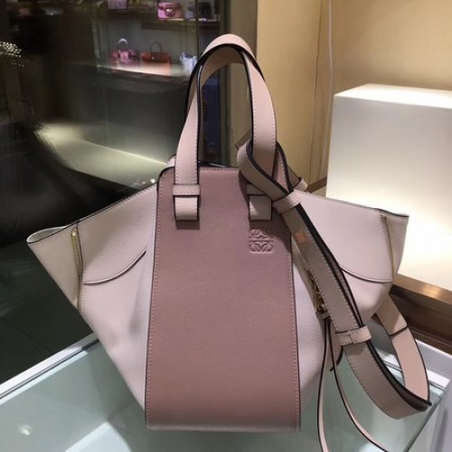 Loewe Hammock Tote Bag in pelle di vitello 9126 rosa
