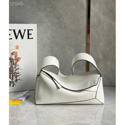 Borsa in pelle originale Loewe LE10188 bianca
