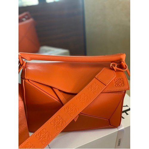 Borsa Loewe Puzzle in pelle 1209 arancione