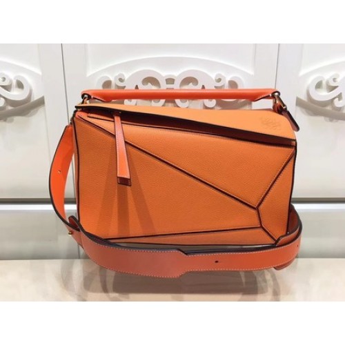 Borsa Puzzle Loewe Originale in Pelle L9122 Arancio