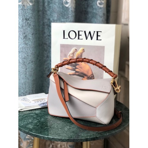 Loewe Borsa Puzzle Pelle Originale 061836 Crema