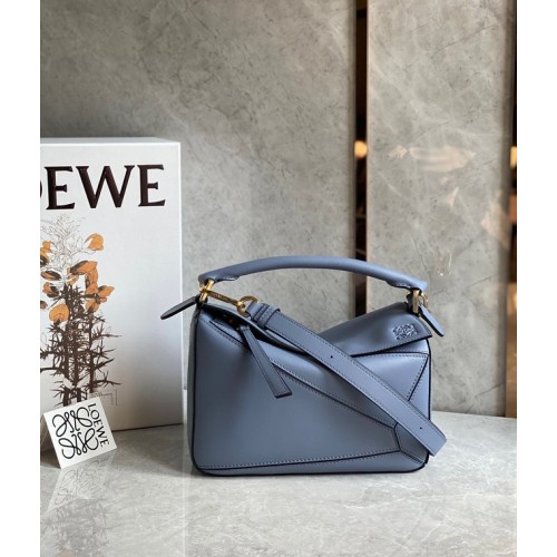 Loewe Borsa Puzzle Pelle Originale 61839 blu