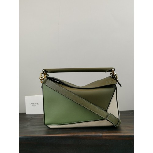 Loewe Borsa Puzzle Pelle Originale 61840 verde