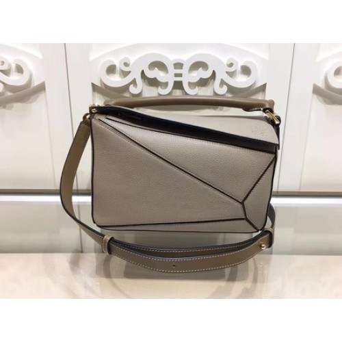 Tote Bag Loewe Puzzle In Pelle Di Vitello 9122 Grigio