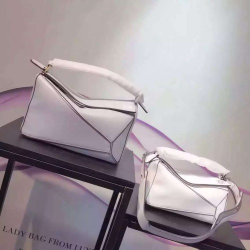 Borsa Loewe Puzzle Large L9120 Bianca