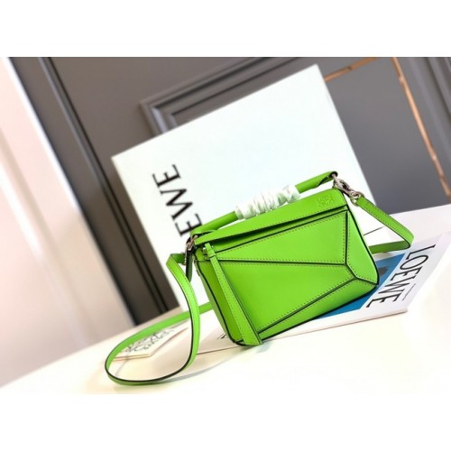 Borsa Loewe mini Puzzle Original in pelle 6124 verde