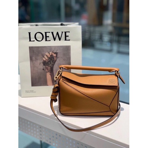 Borsa Loewe mini Puzzle in pelle originale 61841 marrone