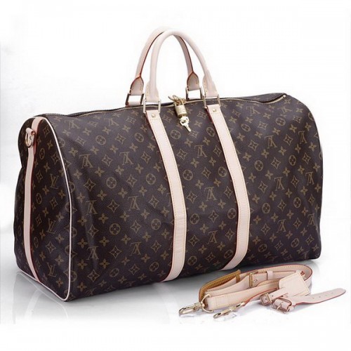 Louis Vuitton Monogram Canvas Keepall 55 con tracolla M41414
