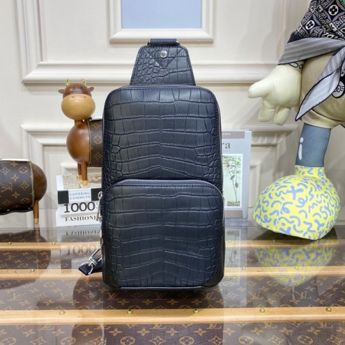 Louis Vuitton BORSA AVENUE SLING in pelle N41720 nera