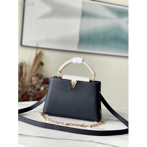 Louis Vuitton CAPUCINES BB M48865 bianco e nero