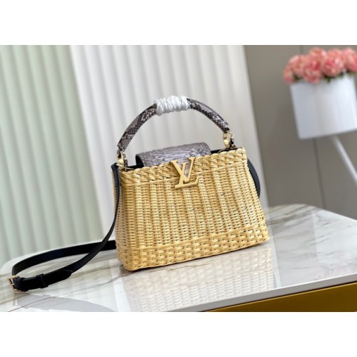 Louis Vuitton CAPUCINES BB M55011 grigio