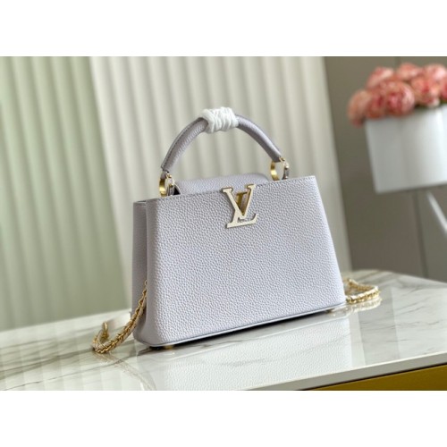 Louis Vuitton CAPUCINES BB M57227 Bianco Perla