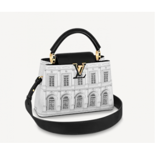 Louis Vuitton CAPUCINES BB M59119 in bianco e nero