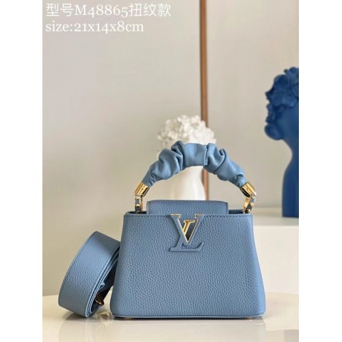Louis Vuitton CAPUCINES MINI M58586 Blu crepuscolo