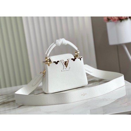Louis Vuitton CAPUCINES MINI M59268 bianco