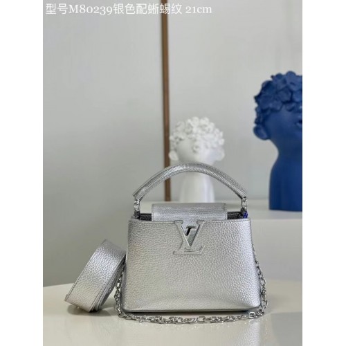 Louis Vuitton CAPUCINES MINI M80239 argento