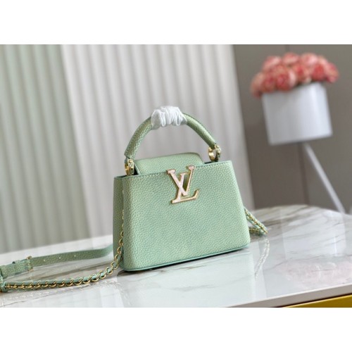 Louis Vuitton CAPUCINES MINI M81190 verde chiaro