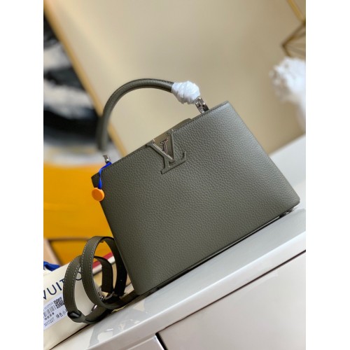 Louis Vuitton CAPUCINES Pelle originale PM M57227 Verde scuro