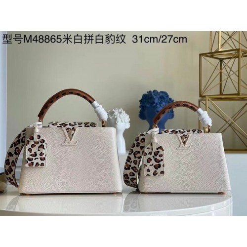 Louis Vuitton CAPUCINES PM M48865 bianco