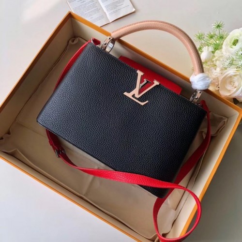 Louis Vuitton CAPUCINES PM M51814 nero&rosa&rosso