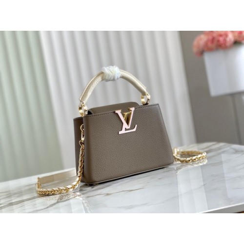 Louis Vuitton CAPUCINES PM M57228 Marrone Fumé Verde