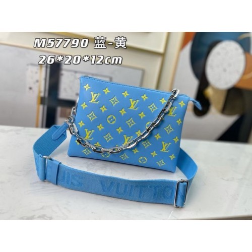 CUSCINO Louis Vuitton PM M58628 azzurro e giallo