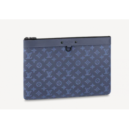 Louis Vuitton DISCOVERY POCHETTE GM M80425 Blu Navy