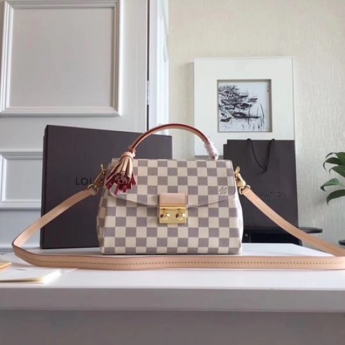 Borsa Louis Vuitton Damier Azur Canvas CROISETTE N41581