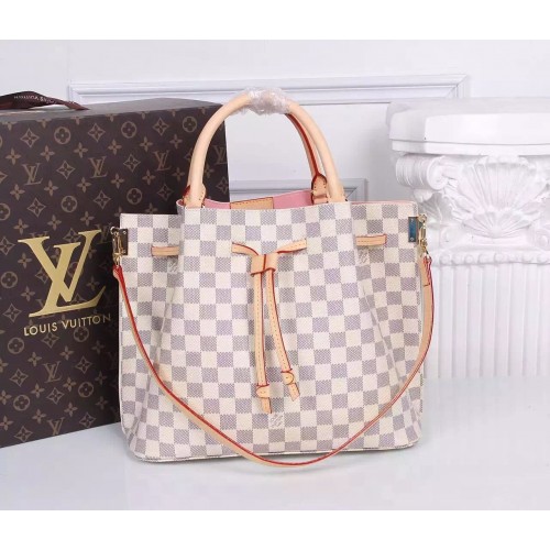 Borsa a tracolla in tela Louis Vuitton Damier Azur 41579