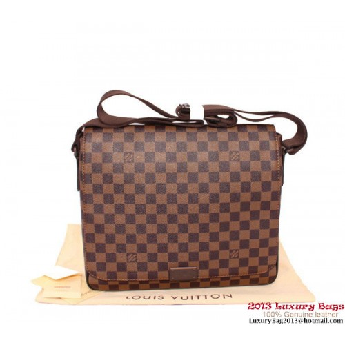 Borse Louis Vuitton Damier Ebene Canvas District MM Messenger N41212
