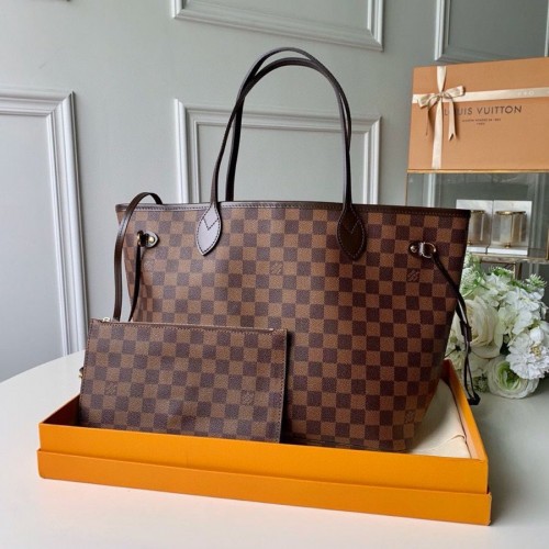 Louis Vuitton Damier Ebene Canvas Neverfull M41358 Rosso
