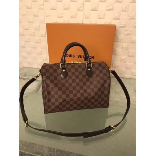 Louis Vuitton Damier Ebene Speedy 30 Con Tracolla N41183