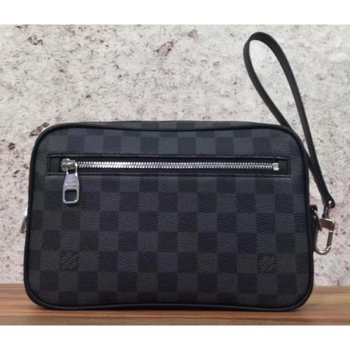 POCHETTE Louis Vuitton Damier Graphite Canvas KASAI N41664