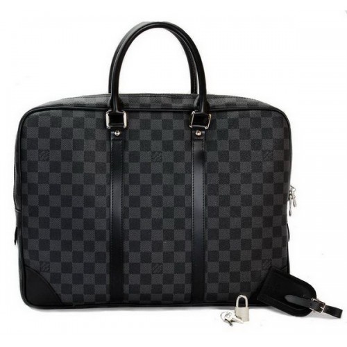 Louis Vuitton Damier Graphite Canvas Popte-Documenti di viaggio N41125