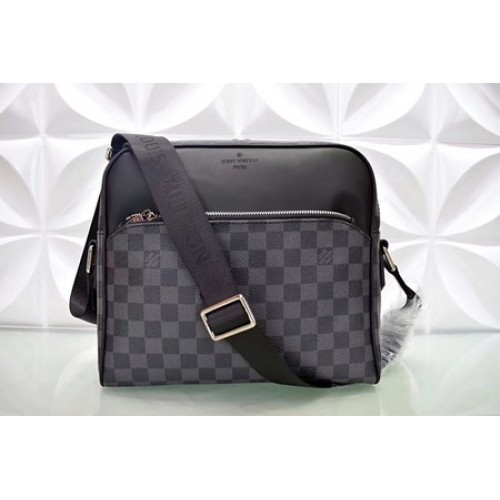 Borsa a tracolla in tela di grafite Louis Vuitton Damier N41409