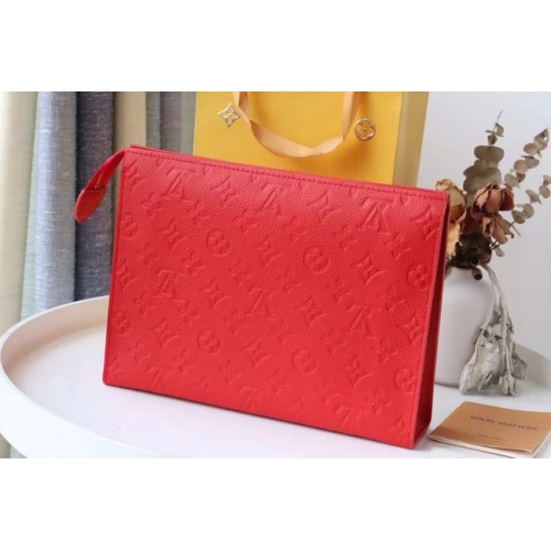 Louis Vuitton Monogram Empreinte POCHETTE VOYAGE MM M41058 rosso