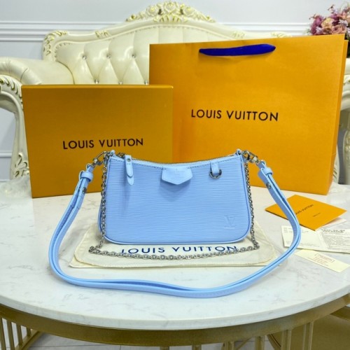 Louis Vuitton EASY POUCH ON CINTURINO M80471 azzurro