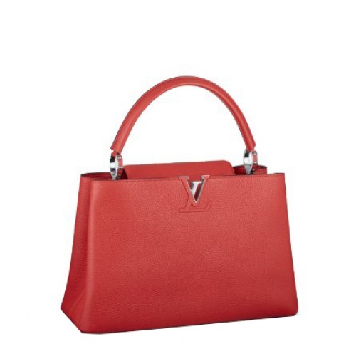 Borsa Capucines Elegante Louis Vuitton MM M94412 Rossa