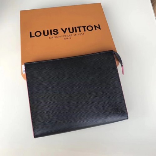 Louis Vuitton Epi Leather TOILETRY POUCH 26 M67184 Nero e rosa