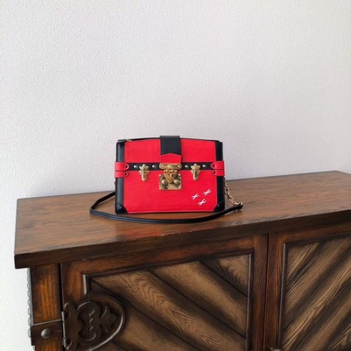 Louis Vuitton Epi Leather TRUNK CLUTCH M51697 rosso