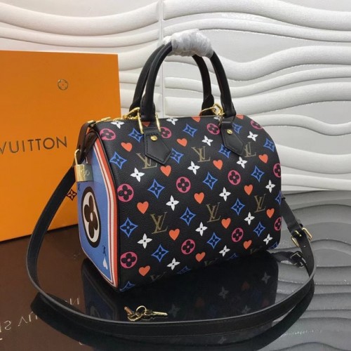 Louis Vuitton GAME ON SPEEDY BANDOULIERE 25 M57466 nero