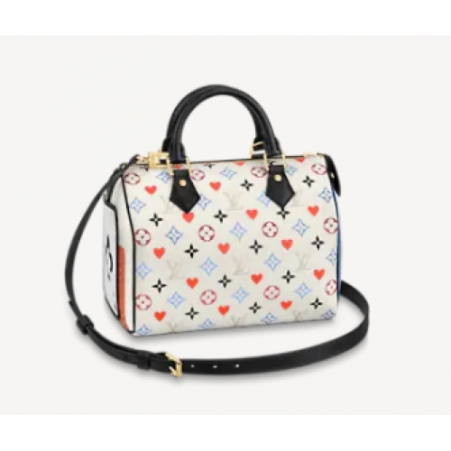 Louis Vuitton GAME ON SPEEDY BANDOULIERE 25 M57466 bianco