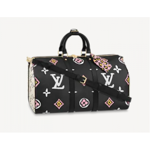 Louis Vuitton KEEPALL BANDOULIERE 45 M58656 nero