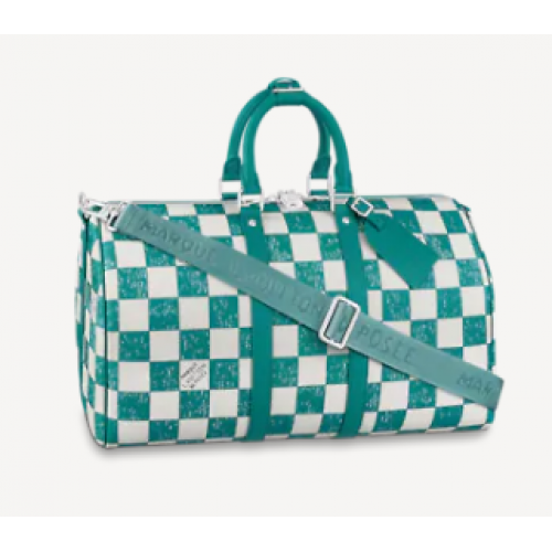 Louis Vuitton KEEPALL BANDOULIERE 45 N80404 Verde acqua