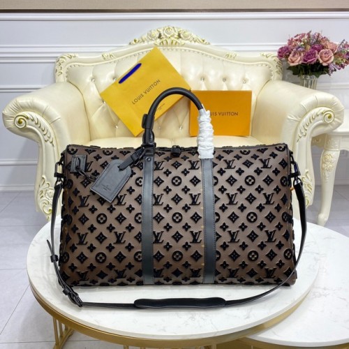 Louis Vuitton KEEPALL BANDOULIERE 50 M45069 marrone scuro