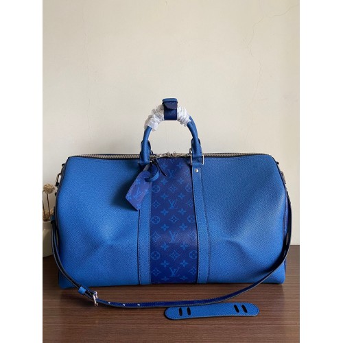 Louis Vuitton KEEPALL BANDOULIERE 50 M53766 Blu