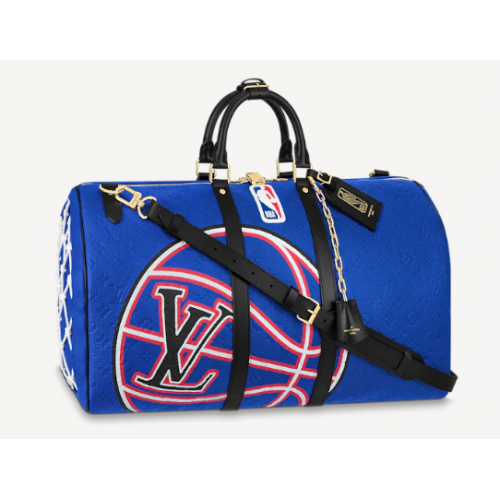 Louis Vuitton KEEPALL BANDOULIERE 55 M21105 Blu